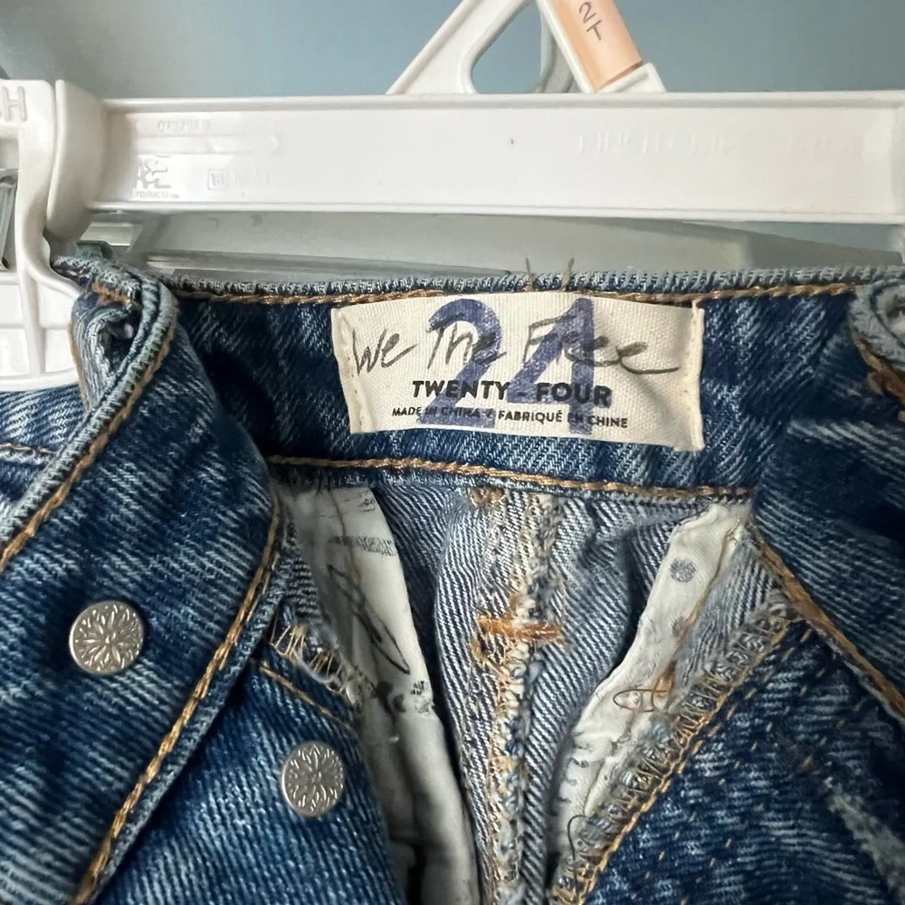 Free People Multicolor Patchwork Flare Jeans - Picture 3 of 6